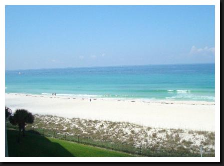pcb white sand and blue water