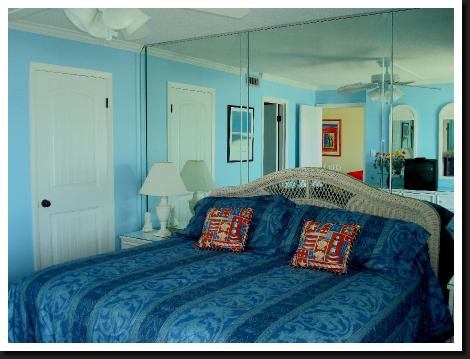 Guest bedroom with beach view